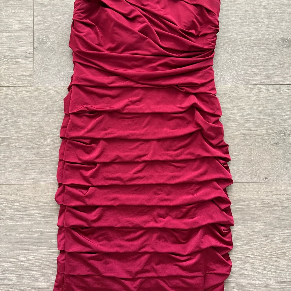 Strapless Red Dress